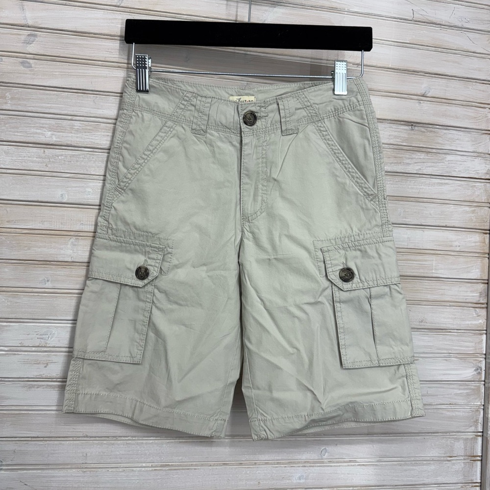 NWOT Scout + Ro Boys 10 Tan Cargo Shorts Lightweight Cotton Practical Design